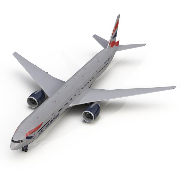 3D model Boeing 777-300 British Airways