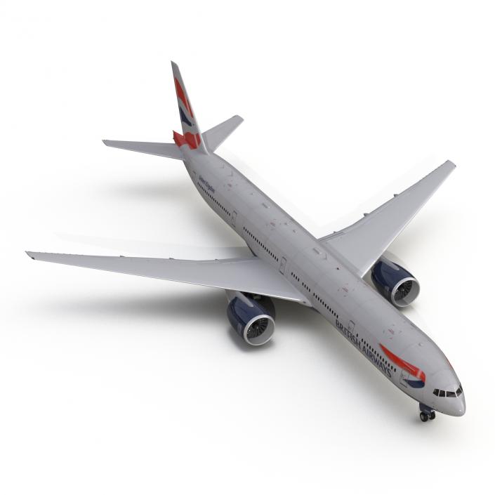 3D model Boeing 777-300 British Airways