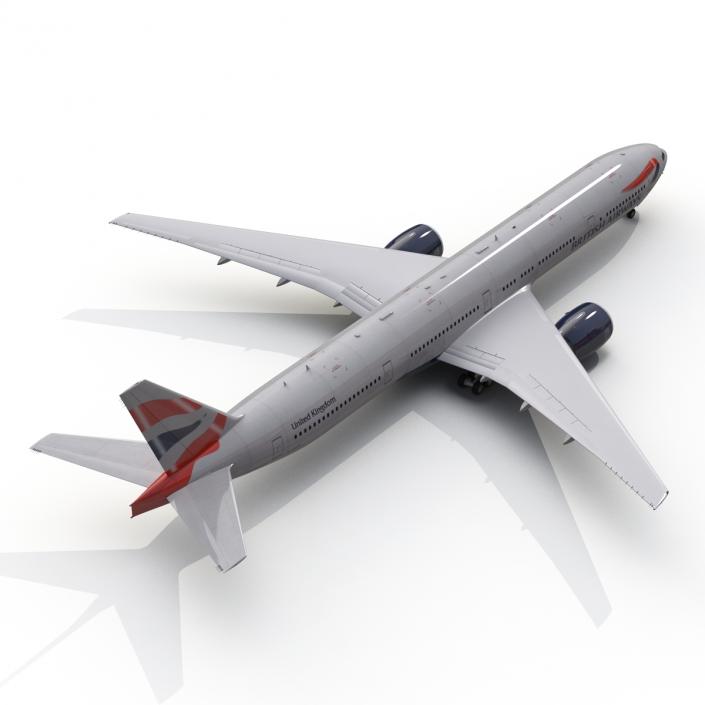 3D model Boeing 777-300 British Airways