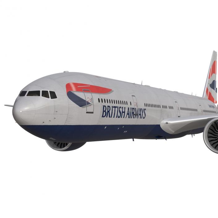 3D model Boeing 777-300 British Airways