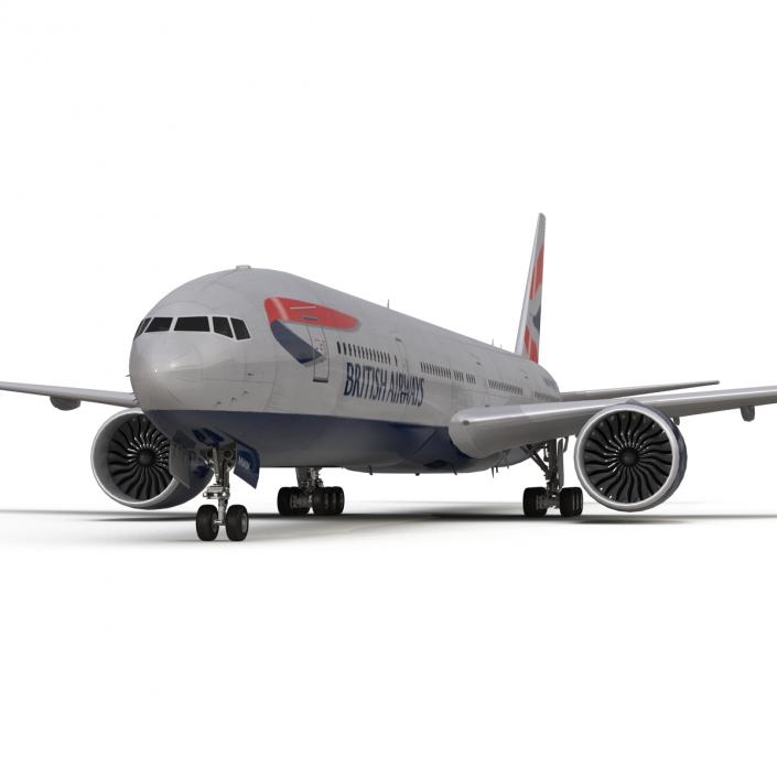 3D model Boeing 777-300 British Airways