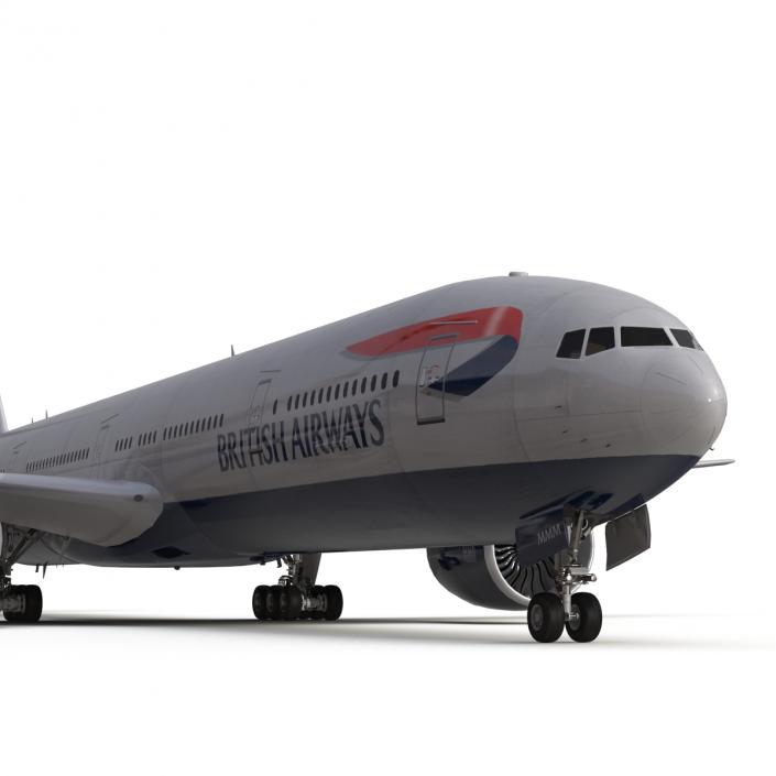 3D model Boeing 777-300 British Airways