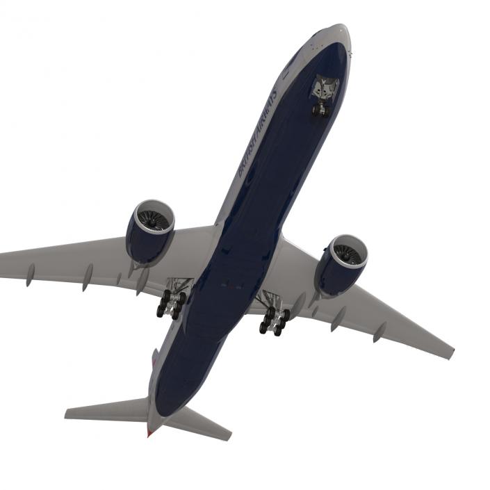 3D model Boeing 777-300 British Airways