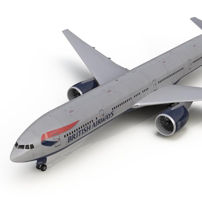 3D model Boeing 777-300 British Airways