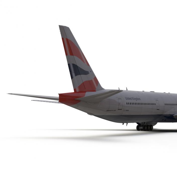 3D model Boeing 777-300 British Airways