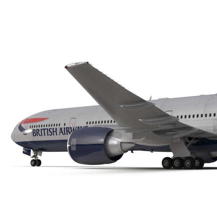 3D model Boeing 777-300 British Airways