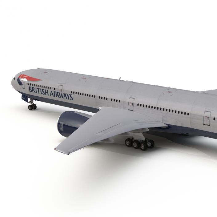 3D model Boeing 777-300 British Airways