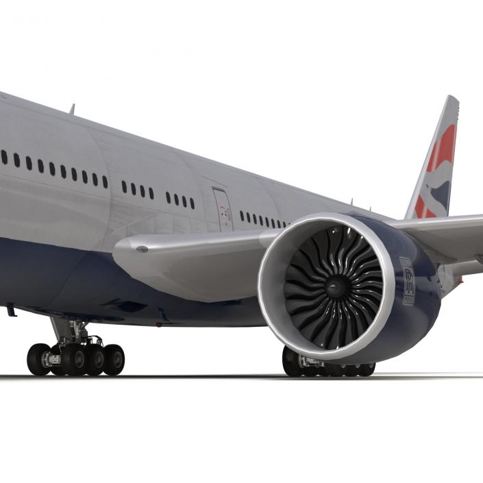 3D model Boeing 777-300 British Airways