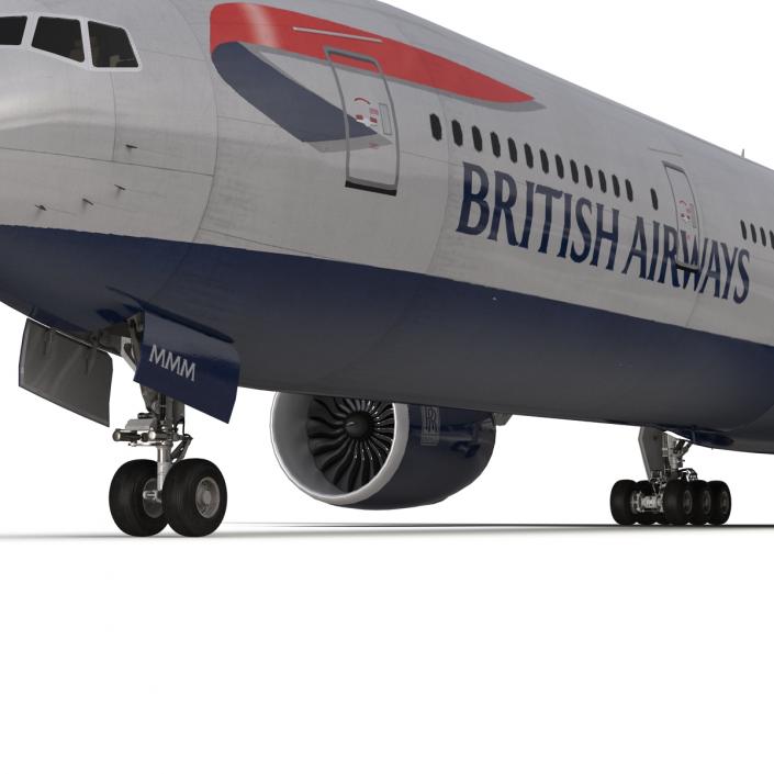 3D model Boeing 777-300 British Airways