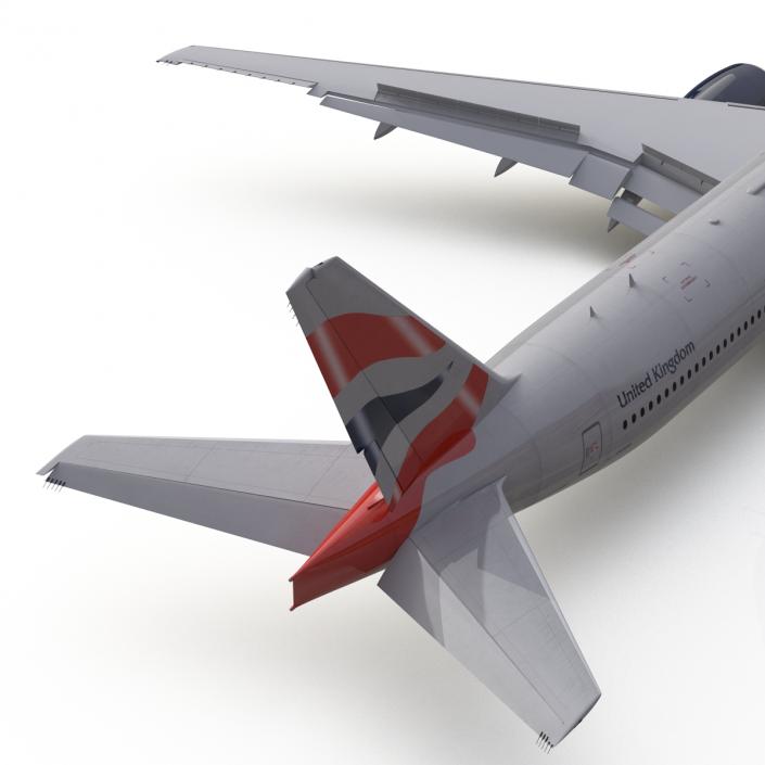 Boeing 777-300 British Airways Rigged 3D