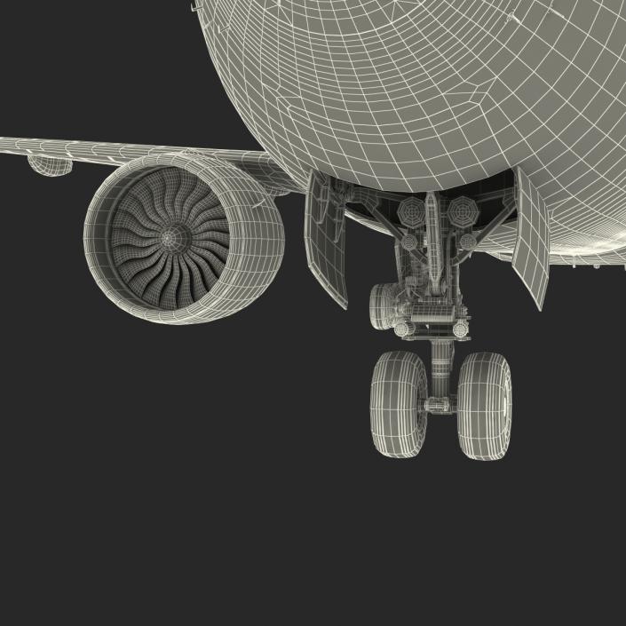 Boeing 777-300 British Airways Rigged 3D