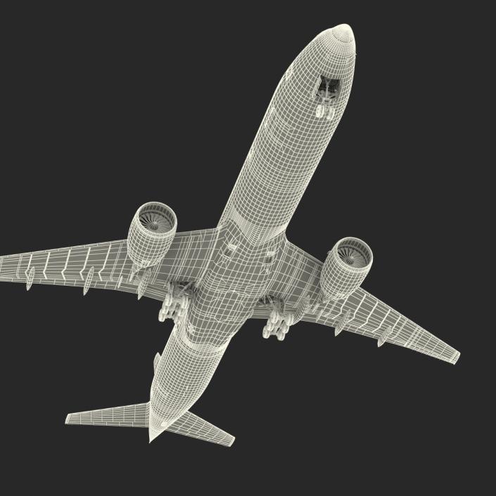 Boeing 777-300 British Airways Rigged 3D