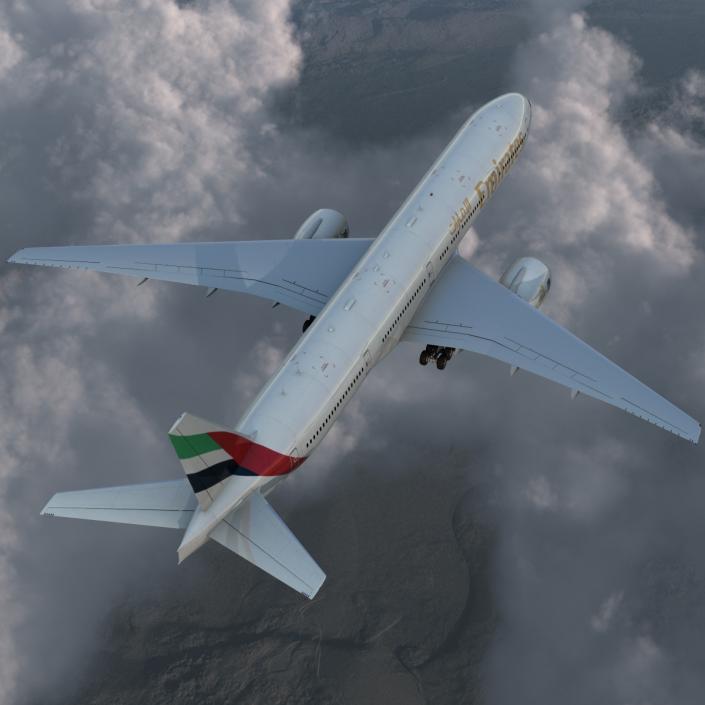 Boeing 777-300 Emirates Airlines 3D