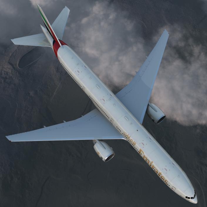 Boeing 777-300 Emirates Airlines 3D