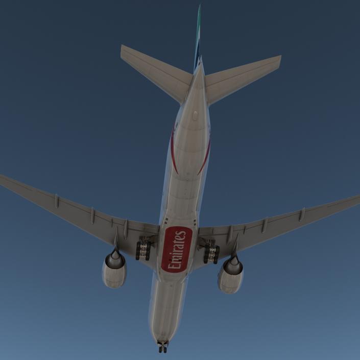 Boeing 777-300 Emirates Airlines 3D