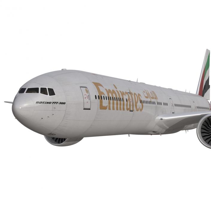 Boeing 777-300 Emirates Airlines 3D