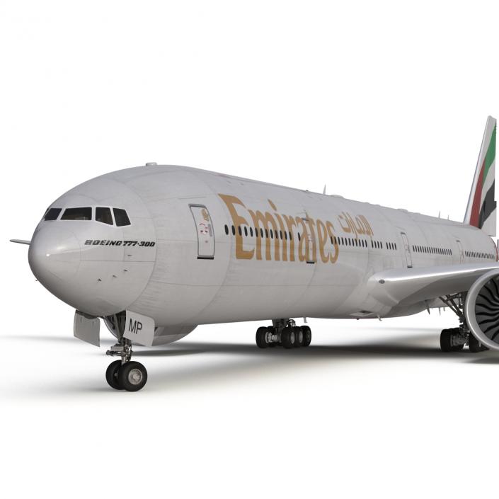 Boeing 777-300 Emirates Airlines 3D