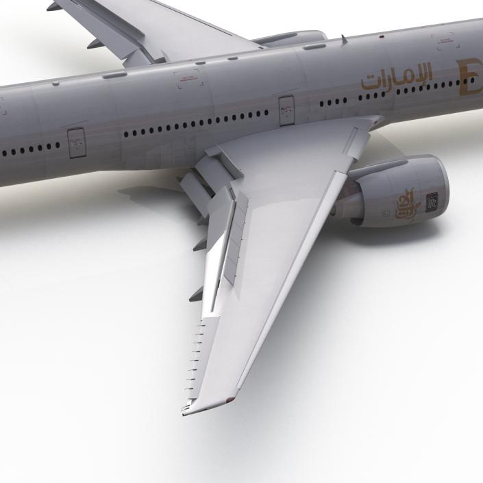 Boeing 777-300 Emirates Airlines Rigged 3D model