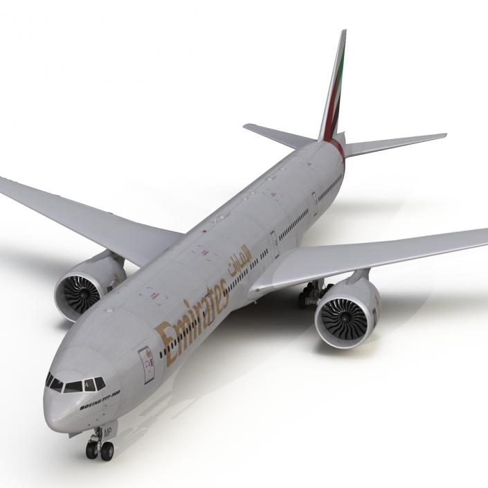 Boeing 777-300 Emirates Airlines 3D