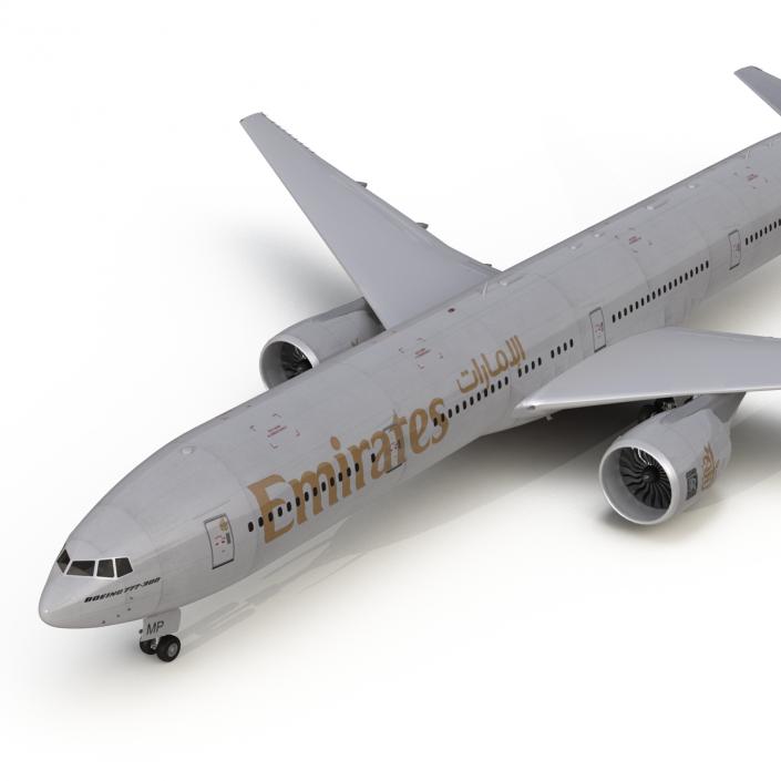 Boeing 777-300 Emirates Airlines 3D