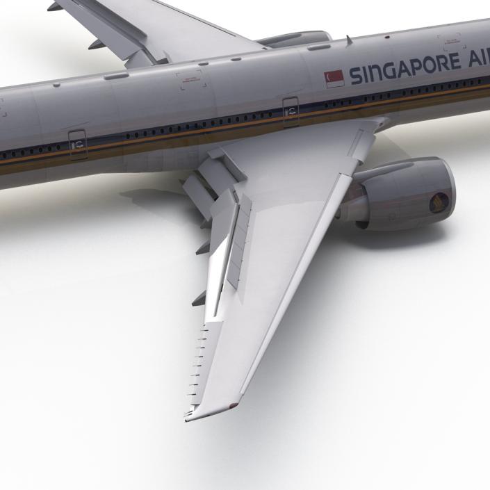 3D model Boeing 777-300 Singapore Airlines Rigged