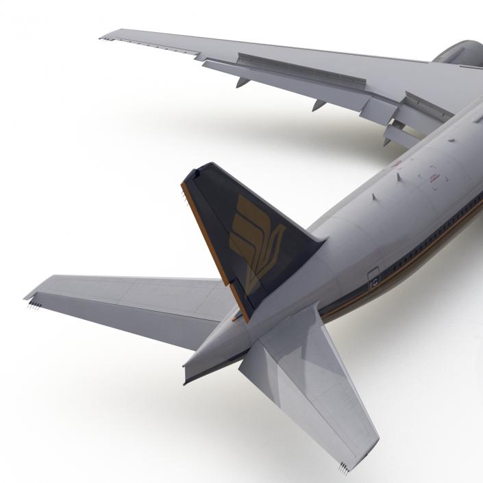 3D model Boeing 777-300 Singapore Airlines Rigged