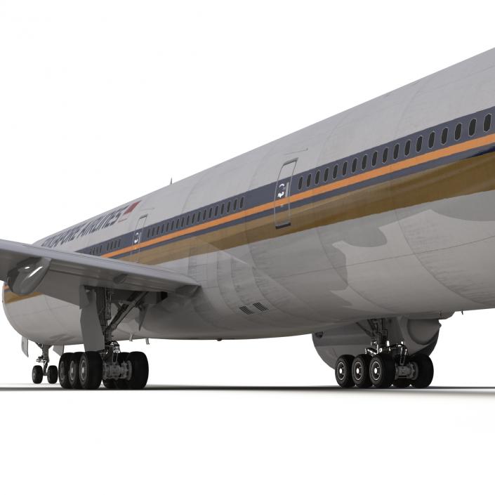 3D model Boeing 777-300 Singapore Airlines Rigged