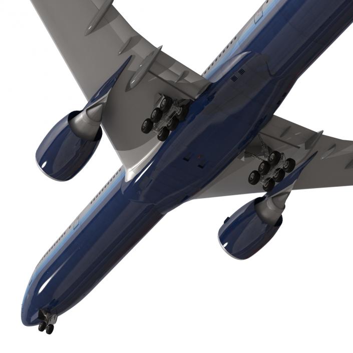 3D model Boeing 777-300 United Airlines