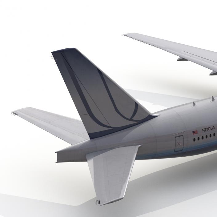 3D model Boeing 777-300 United Airlines