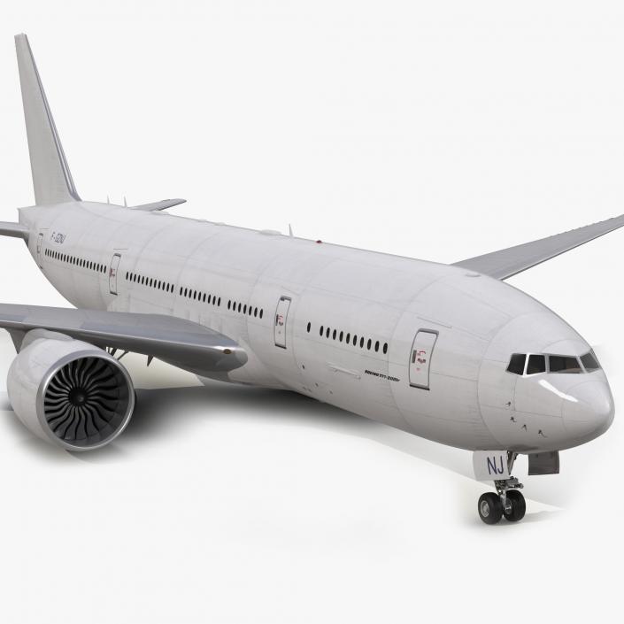 Boeing 777-200LR Generic 3D model