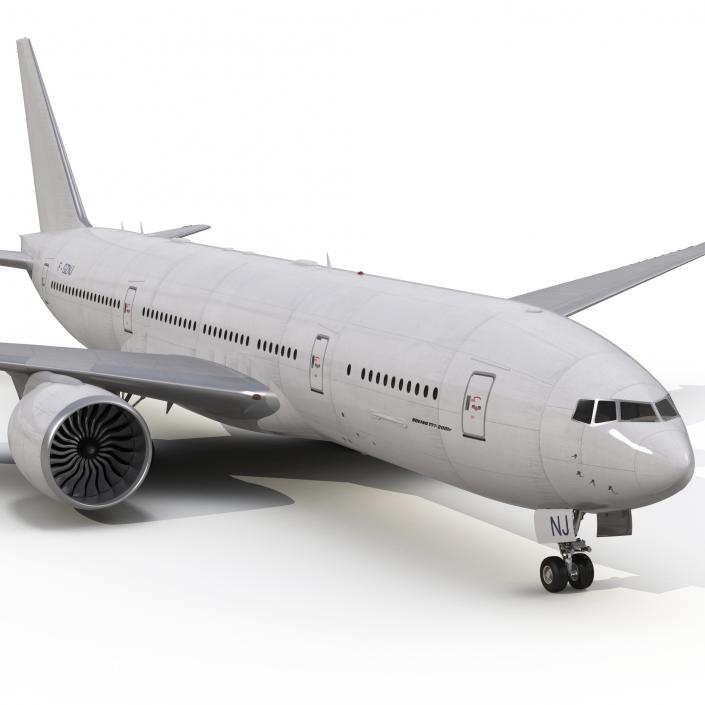 Boeing 777-200LR Generic 3D model