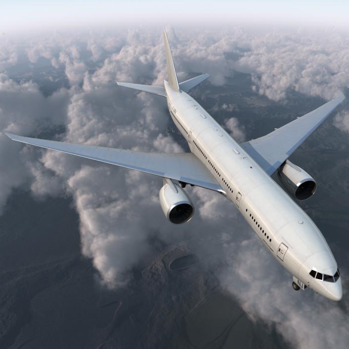 Boeing 777-200LR Generic 3D model