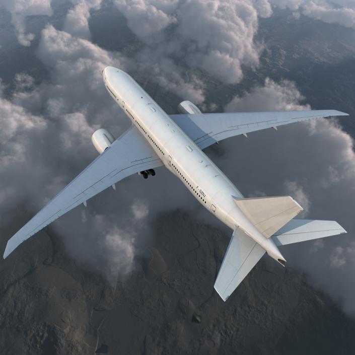 Boeing 777-200LR Generic 3D model