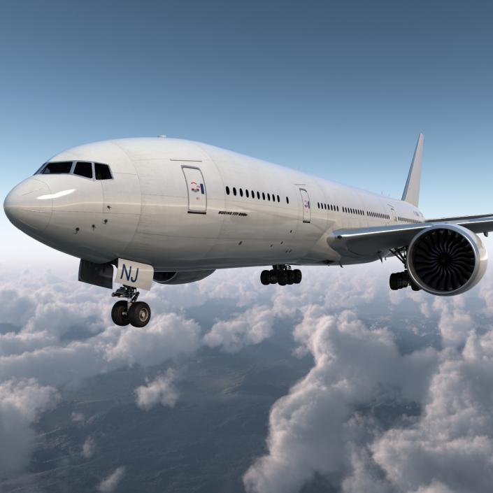 Boeing 777-200LR Generic 3D model