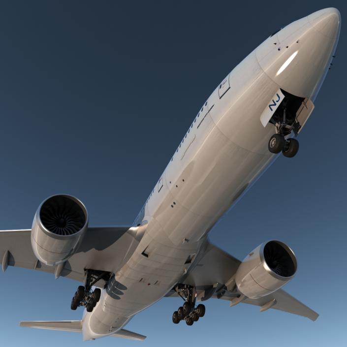 Boeing 777-200LR Generic 3D model