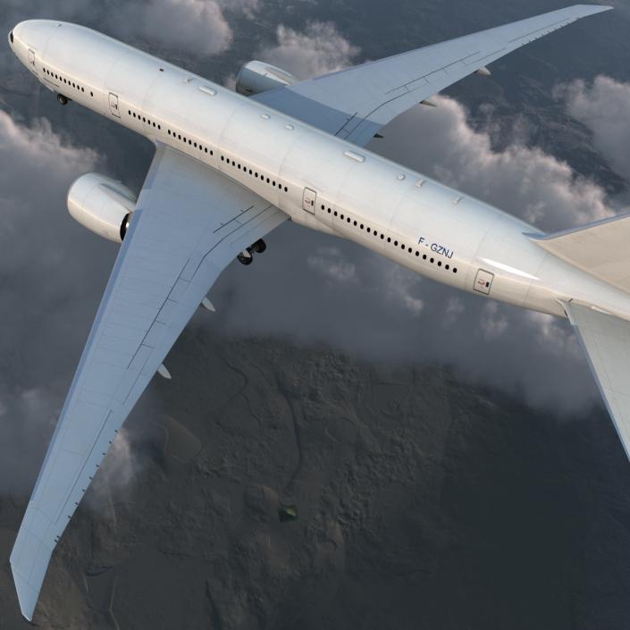 Boeing 777-200LR Generic 3D model