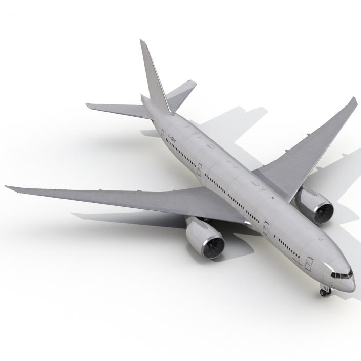 Boeing 777-200LR Generic 3D model