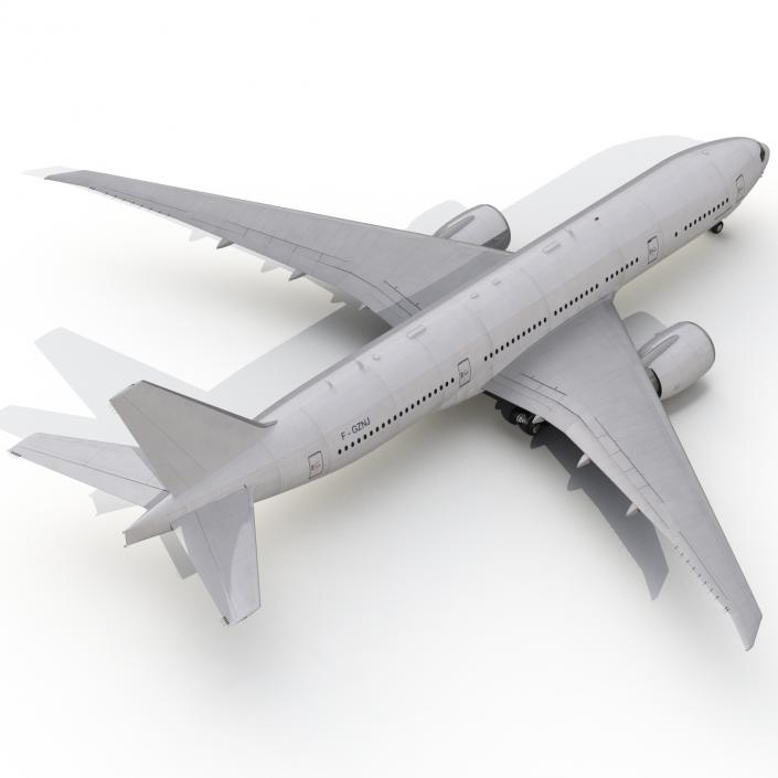 Boeing 777-200LR Generic 3D model