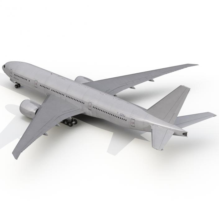 Boeing 777-200LR Generic 3D model