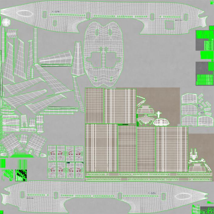 Boeing 777-200LR Generic 3D model