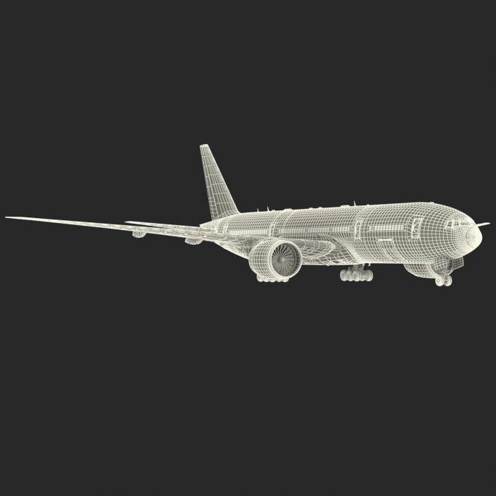 Boeing 777-200LR Generic 3D model