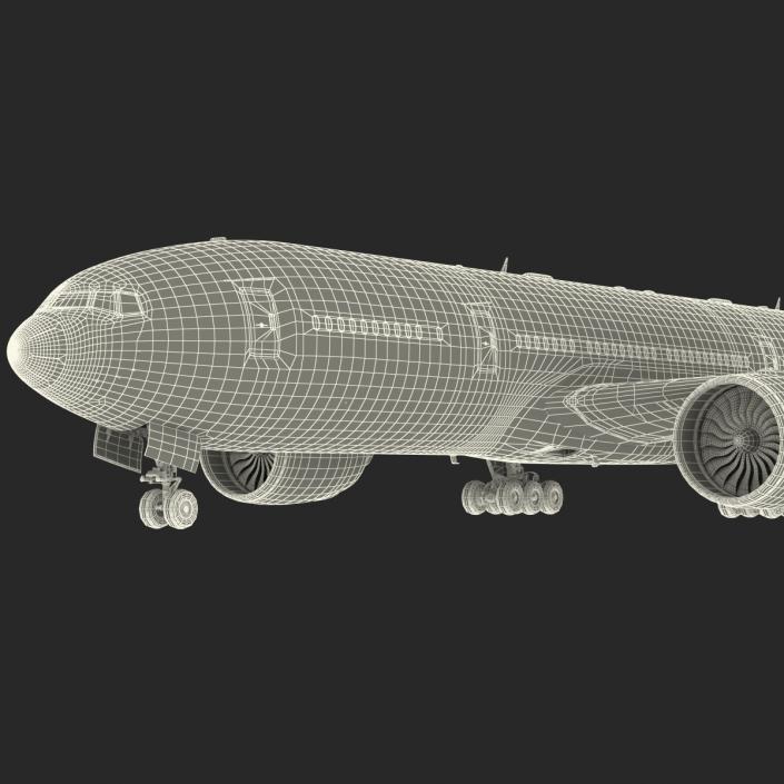 Boeing 777-200LR Generic 3D model