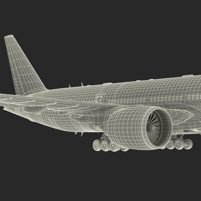 Boeing 777-200LR Generic 3D model