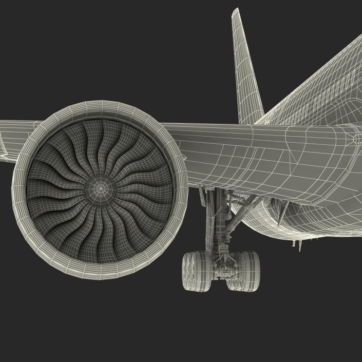 Boeing 777-200LR Generic 3D model