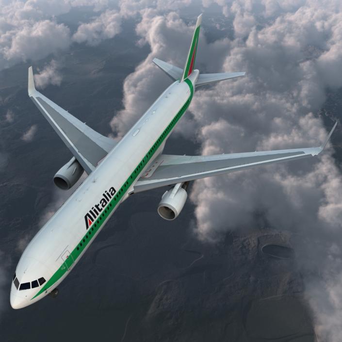 3D model Boeing 767-300ER Alitalia