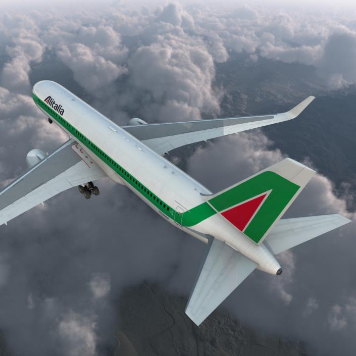 3D model Boeing 767-300ER Alitalia