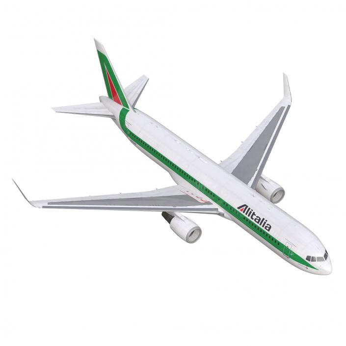 Boeing 767-300ER Alitalia Rigged 3D