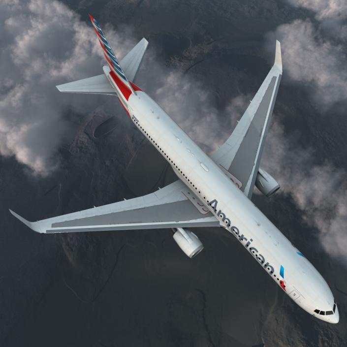 Boeing 767-300ER American Airlines 3D model