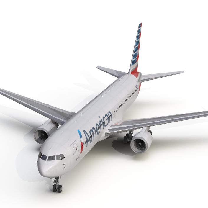 Boeing 767-300ER American Airlines 3D model