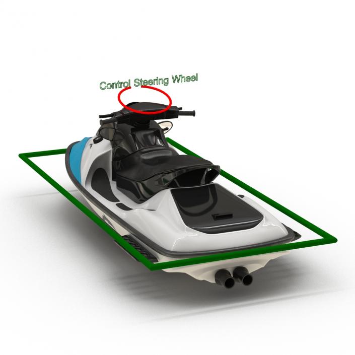 Jet Ski Generic Rigged 3D